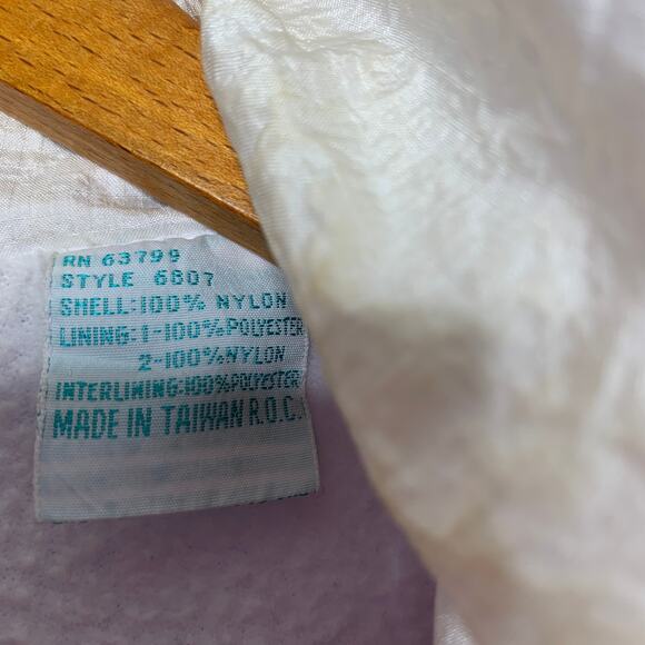 Vintage 80s Northwest Passage women's purple white windbreaker jacket SZ L - Picture 15 of 16